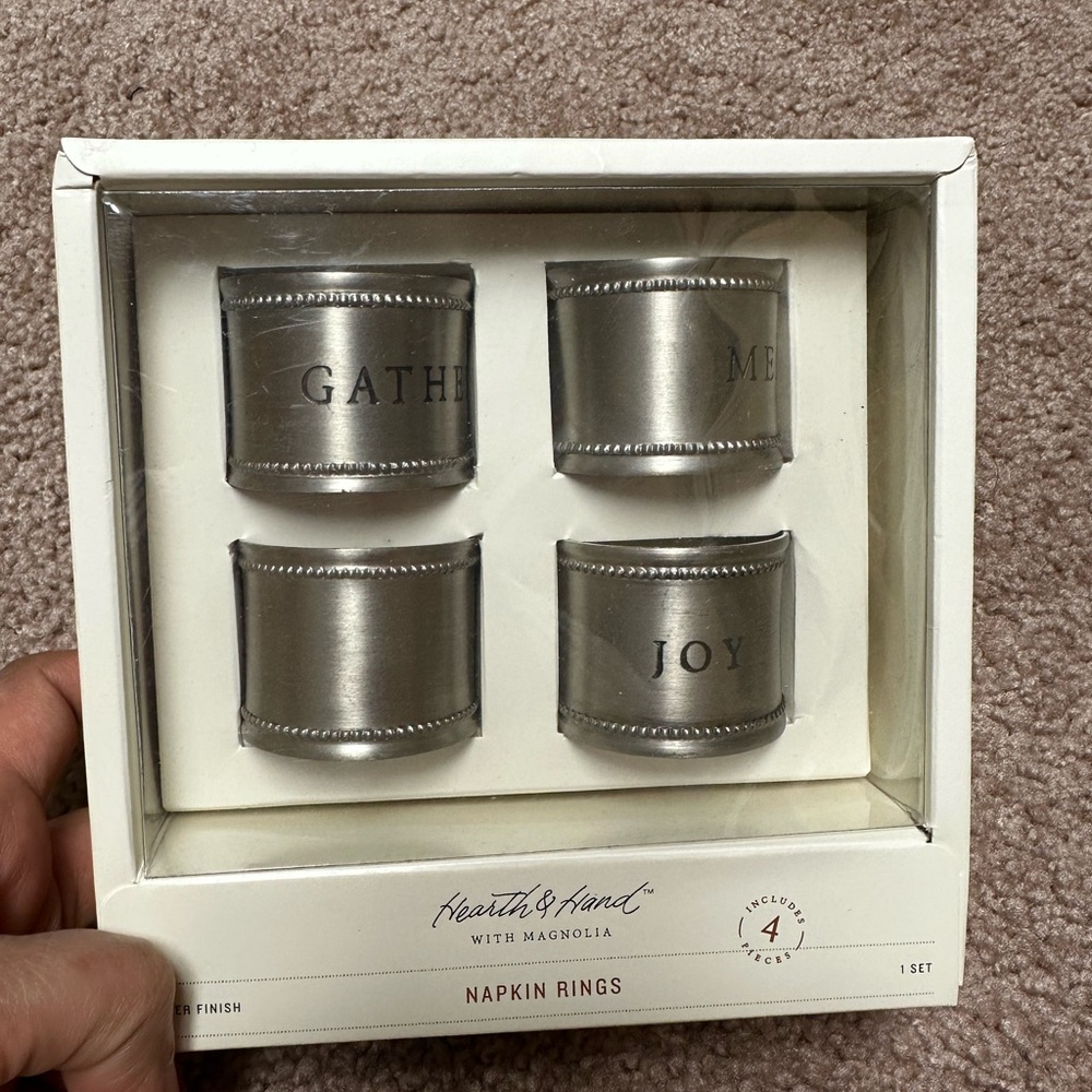 Hearth and Hands Magnolia Napkin rings